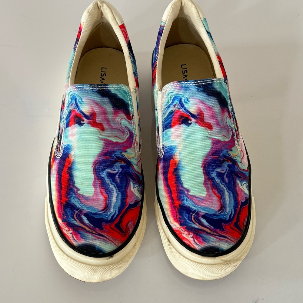 Vivid Multicolor Women's Slip-On Sneakers